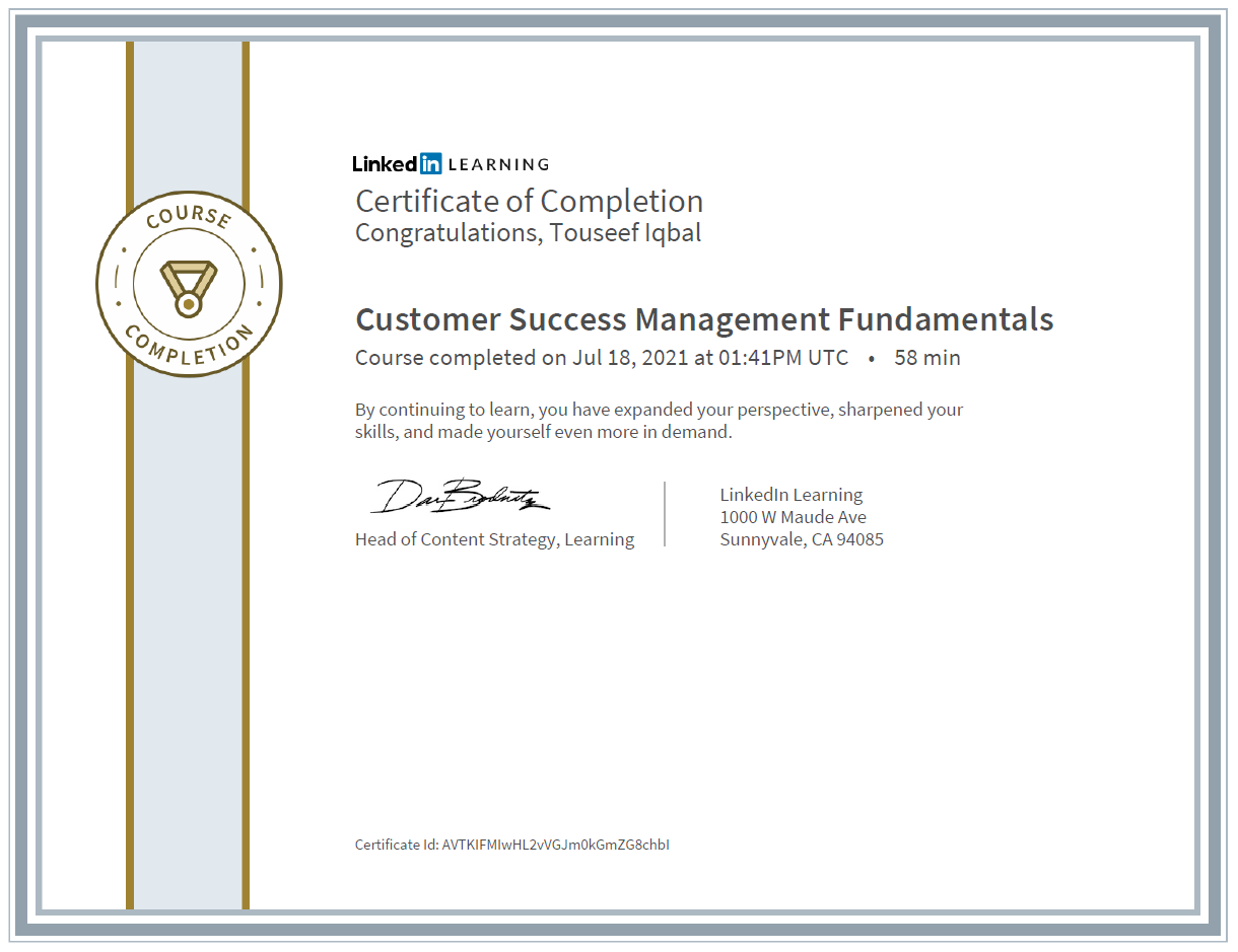 Customer Success Management Fundamentals