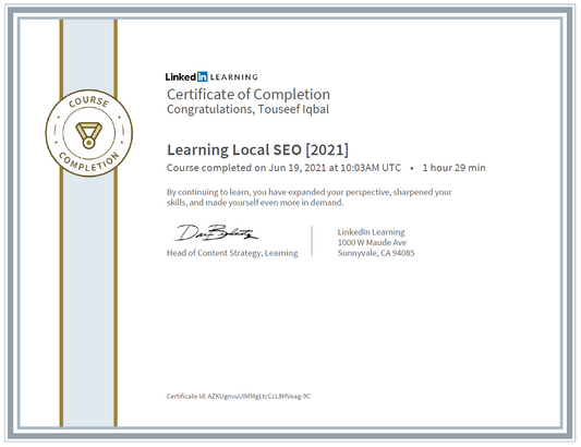 Learning Local SEO